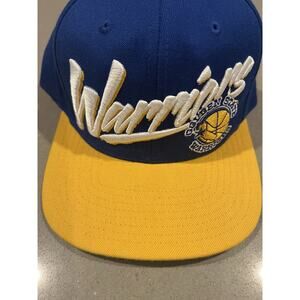 Golden State Warriors Mitchell & Ness SnapBack Hat Blue